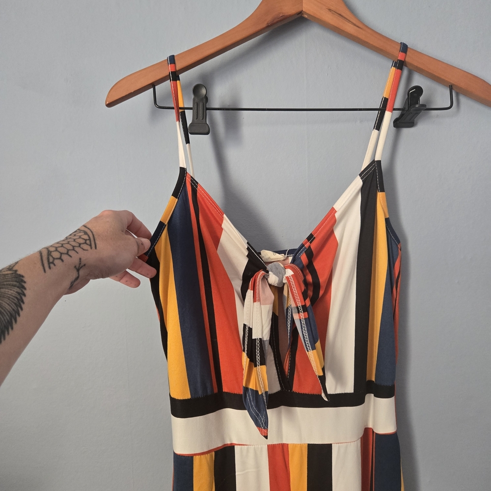 Striped Multicolor Jumpsuit - Picture 3 of 4